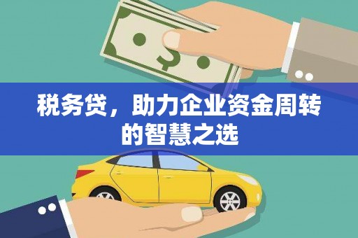 禹会税务贷，助力企业资金周转的智慧之选
