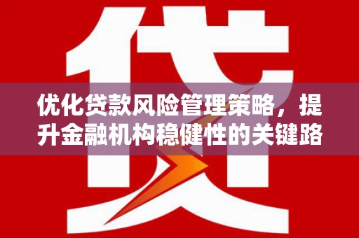 禹会优化贷款风险管理策略，提升金融机构稳健性的关键路径
