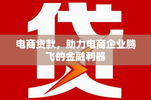 禹会电商贷款，助力电商企业腾飞的金融利器