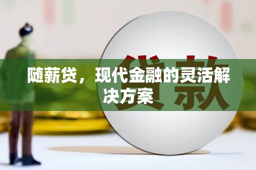 禹会随薪贷，现代金融的灵活解决方案