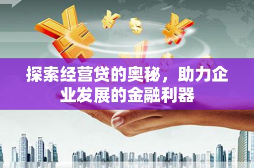 禹会探索经营贷的奥秘，助力企业发展的金融利器