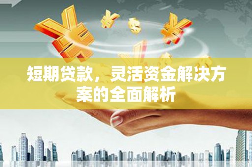 禹会短期贷款，灵活资金解决方案的全面解析