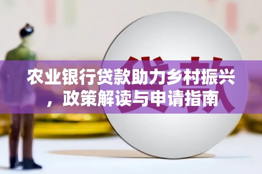 禹会农业银行贷款助力乡村振兴，政策解读与申请指南