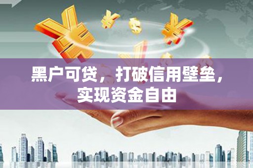 禹会黑户可贷，打破信用壁垒，实现资金自由