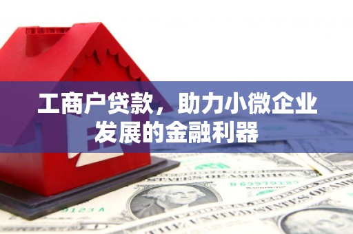 禹会工商户贷款，助力小微企业发展的金融利器