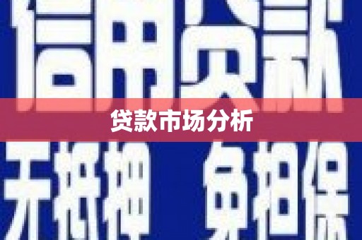 禹会贷款市场分析