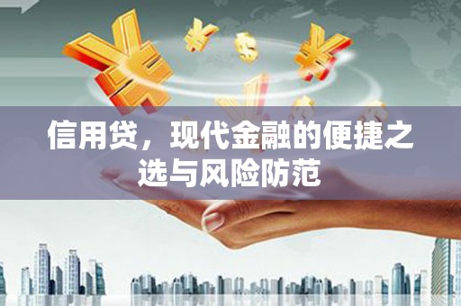 禹会信用贷，现代金融的便捷之选与风险防范
