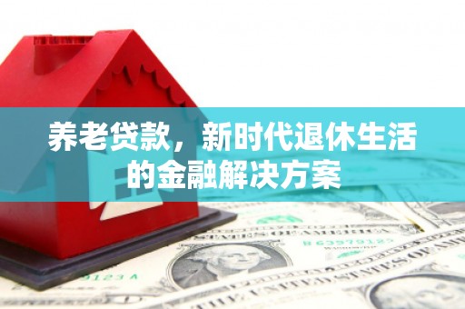 禹会养老贷款，新时代退休生活的金融解决方案