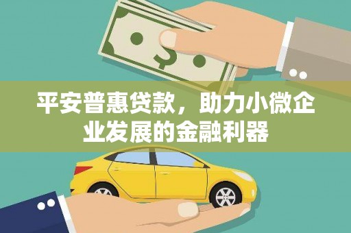 禹会平安普惠贷款，助力小微企业发展的金融利器