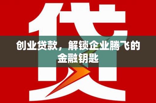 禹会创业贷款，解锁企业腾飞的金融钥匙