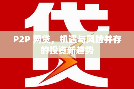 禹会P2P 网贷，机遇与风险并存的投资新趋势